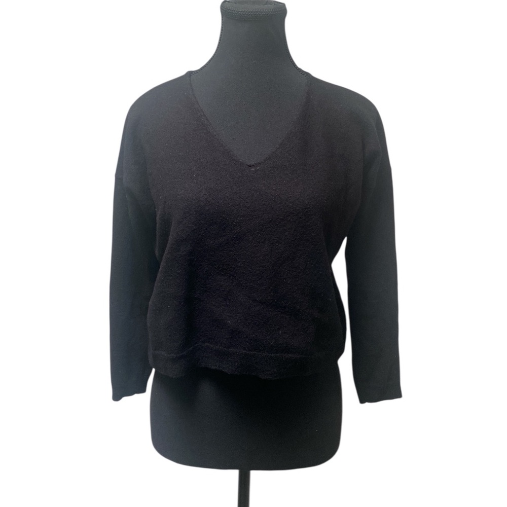 Sézane Black Wool Sweater GUC M